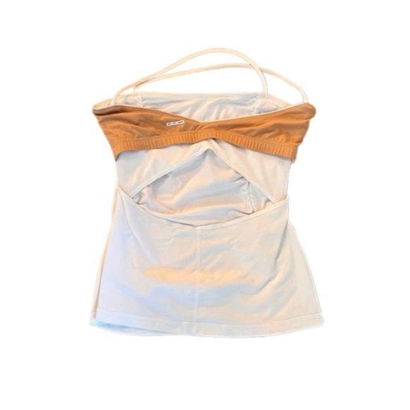 🔴Lululemon - Exquisite White Crossback Ruched Front wi Back Opening Tank - SZ S - Picture 7 of 12